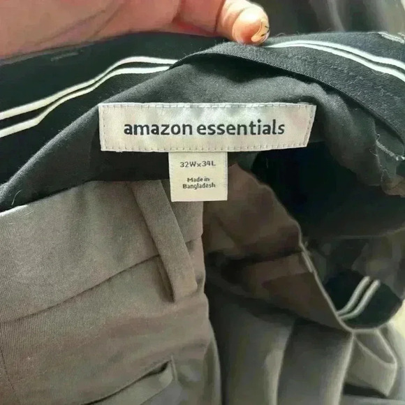 Plain Gray Amazon Essentials Dress Pants - Picture 3 of 3